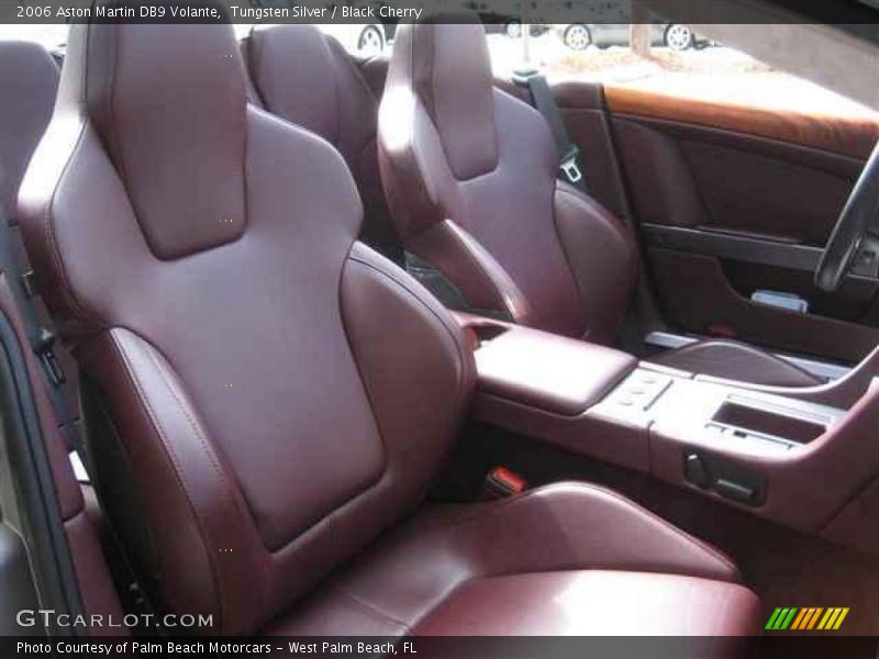 Tungsten Silver / Black Cherry 2006 Aston Martin DB9 Volante