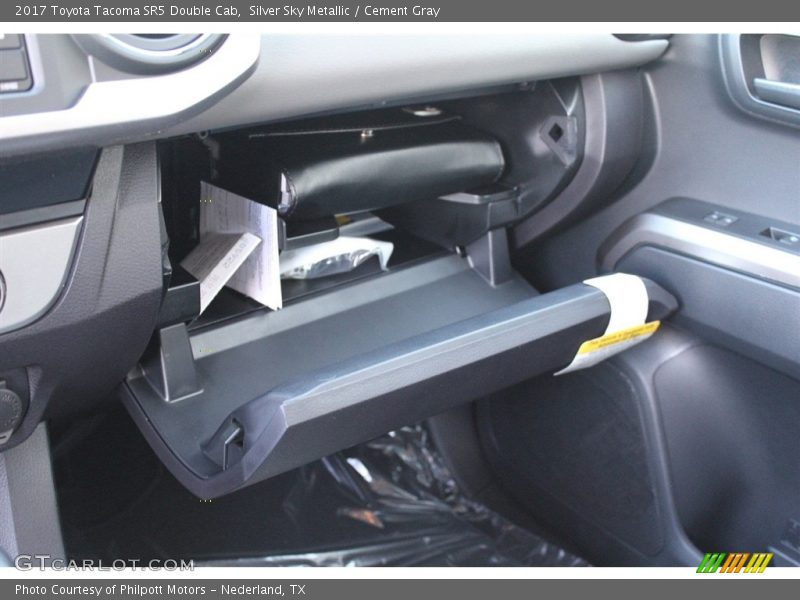 Silver Sky Metallic / Cement Gray 2017 Toyota Tacoma SR5 Double Cab