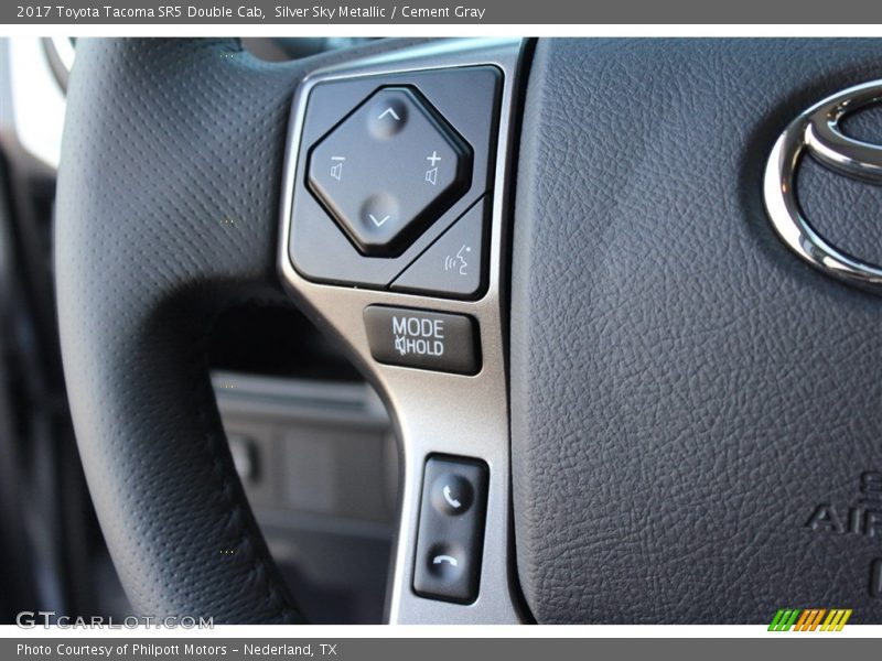 Silver Sky Metallic / Cement Gray 2017 Toyota Tacoma SR5 Double Cab