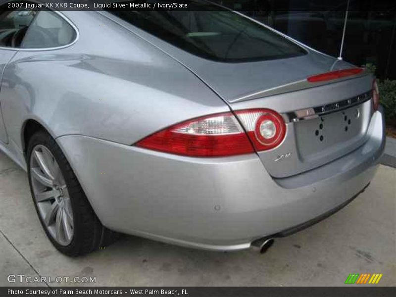 Liquid Silver Metallic / Ivory/Slate 2007 Jaguar XK XK8 Coupe