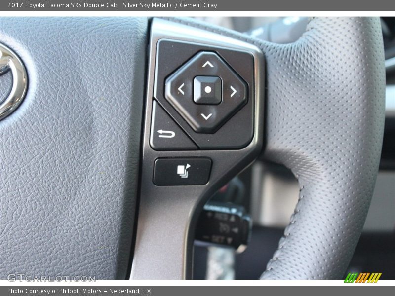 Silver Sky Metallic / Cement Gray 2017 Toyota Tacoma SR5 Double Cab