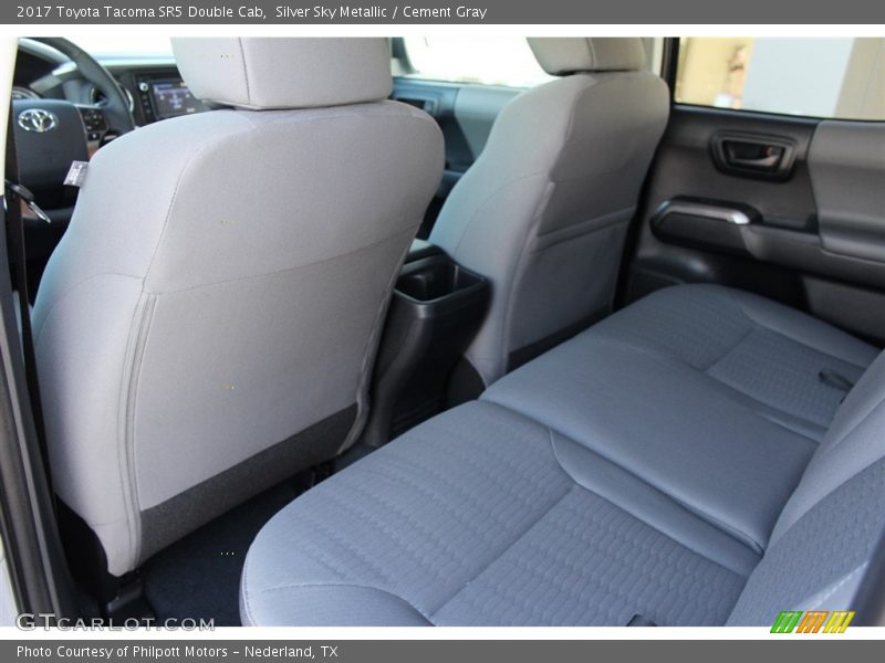Silver Sky Metallic / Cement Gray 2017 Toyota Tacoma SR5 Double Cab