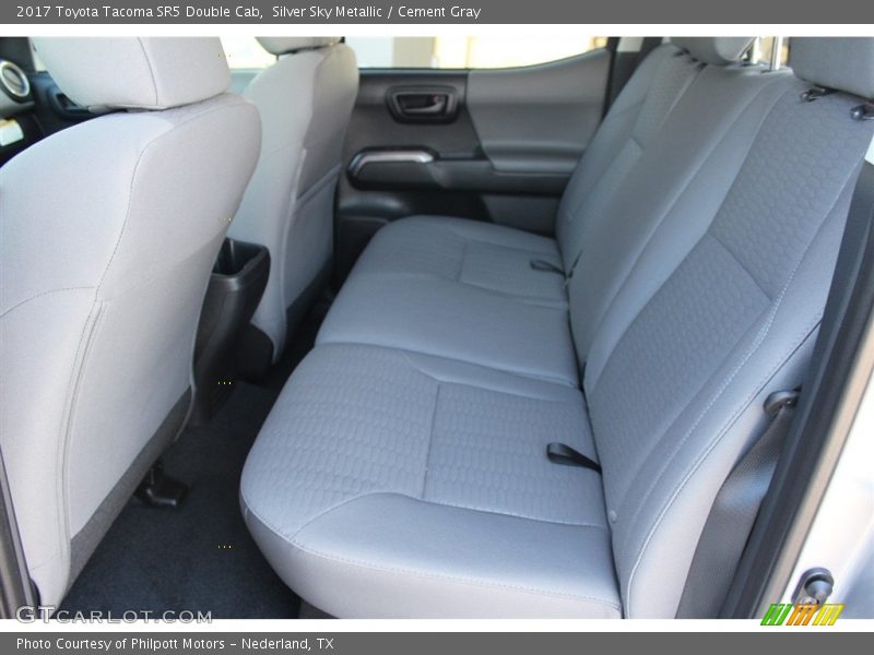 Silver Sky Metallic / Cement Gray 2017 Toyota Tacoma SR5 Double Cab