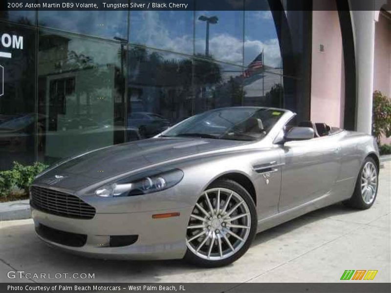 Tungsten Silver / Black Cherry 2006 Aston Martin DB9 Volante