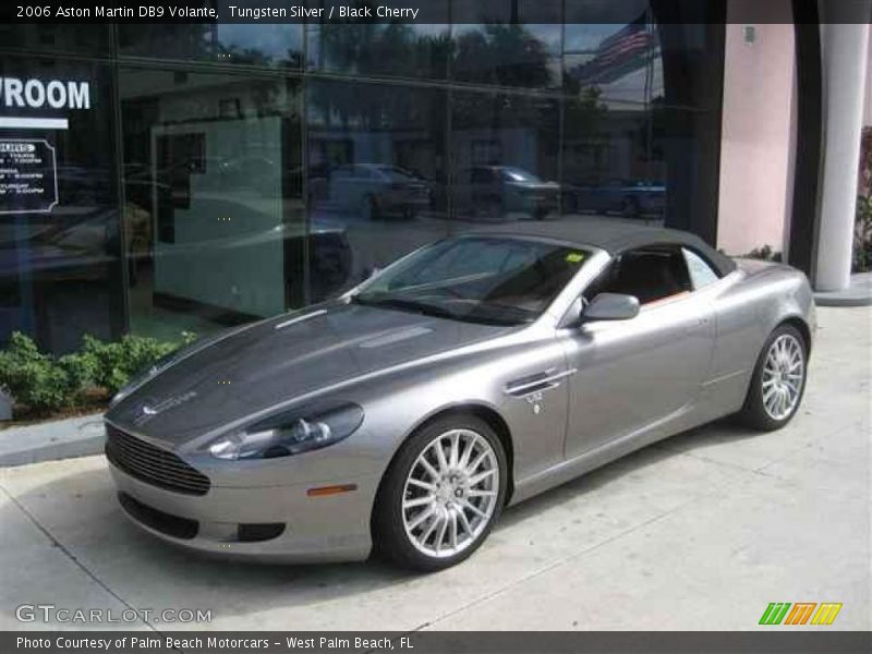 Tungsten Silver / Black Cherry 2006 Aston Martin DB9 Volante