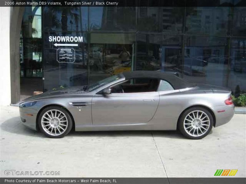 Tungsten Silver / Black Cherry 2006 Aston Martin DB9 Volante