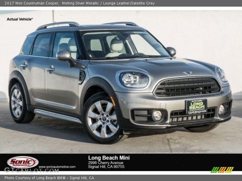 Melting Silver Metallic / Lounge Leather/Satellite Grey 2017 Mini Countryman Cooper