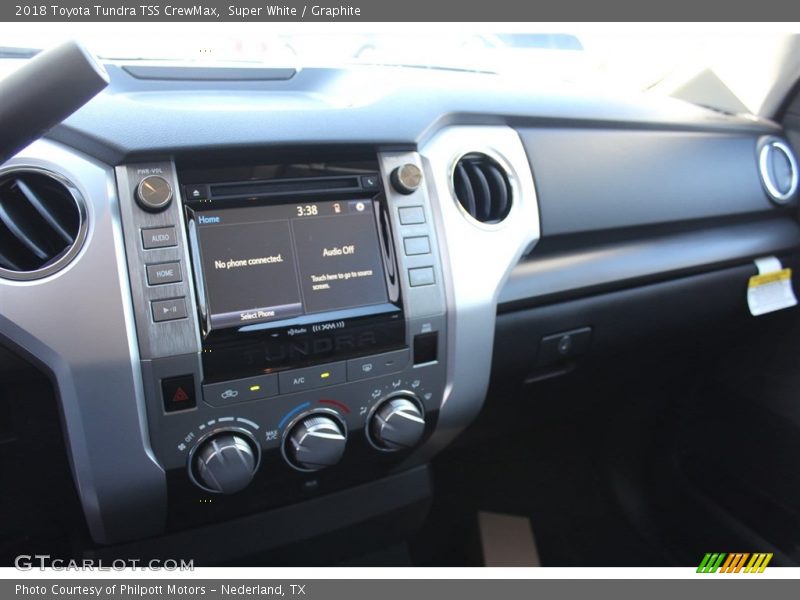 Super White / Graphite 2018 Toyota Tundra TSS CrewMax