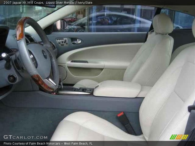 Liquid Silver Metallic / Ivory/Slate 2007 Jaguar XK XK8 Coupe