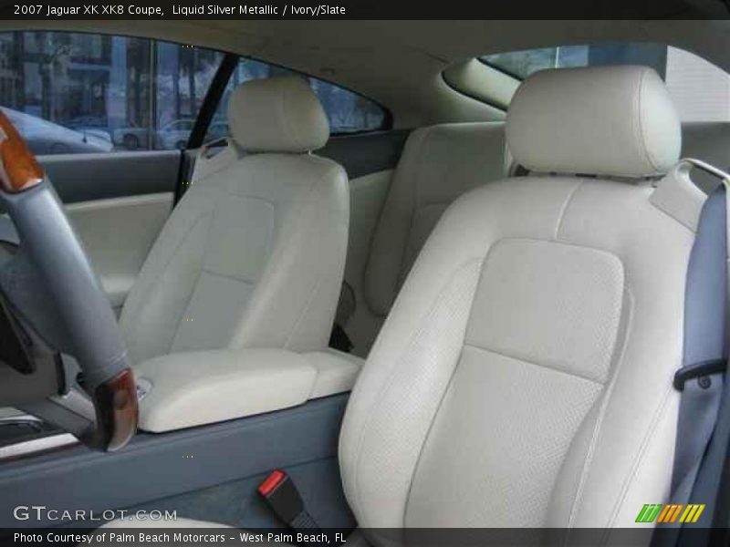 Liquid Silver Metallic / Ivory/Slate 2007 Jaguar XK XK8 Coupe