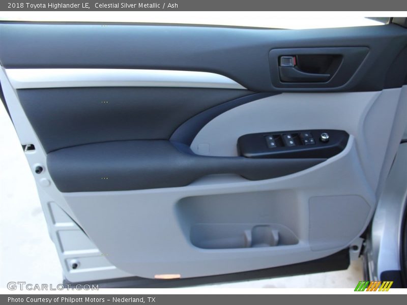 Celestial Silver Metallic / Ash 2018 Toyota Highlander LE