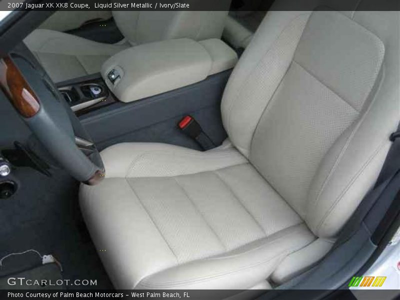 Liquid Silver Metallic / Ivory/Slate 2007 Jaguar XK XK8 Coupe