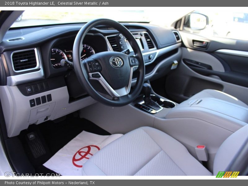 Celestial Silver Metallic / Ash 2018 Toyota Highlander LE
