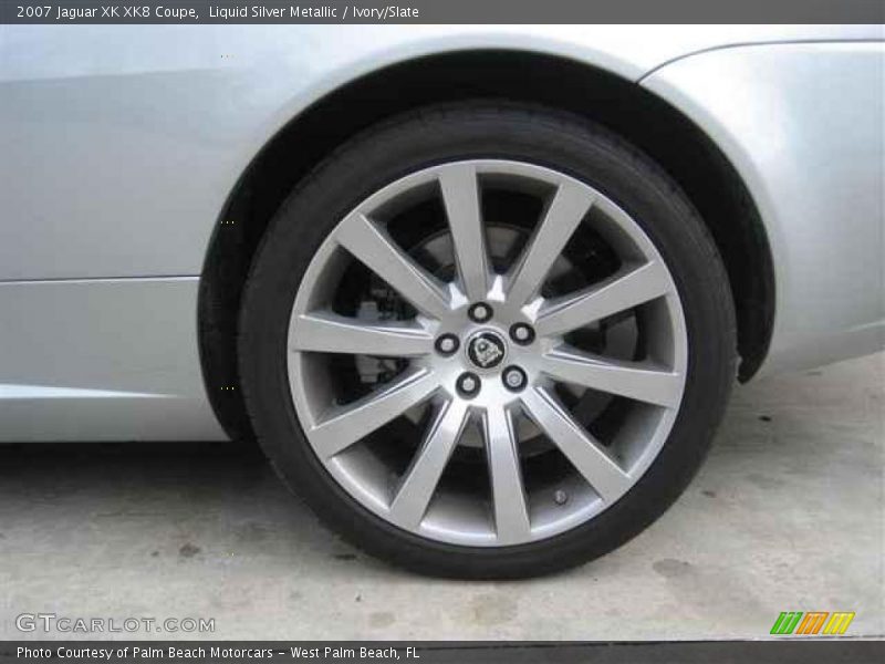 Liquid Silver Metallic / Ivory/Slate 2007 Jaguar XK XK8 Coupe