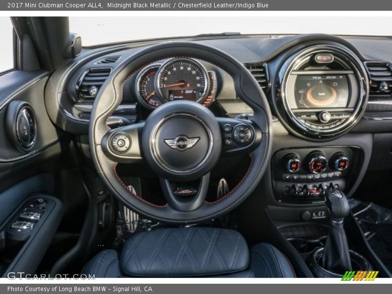 Midnight Black Metallic / Chesterfield Leather/Indigo Blue 2017 Mini Clubman Cooper ALL4