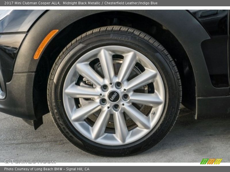 Midnight Black Metallic / Chesterfield Leather/Indigo Blue 2017 Mini Clubman Cooper ALL4