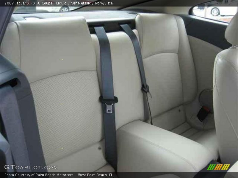 Liquid Silver Metallic / Ivory/Slate 2007 Jaguar XK XK8 Coupe