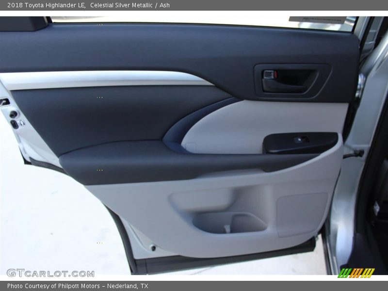 Celestial Silver Metallic / Ash 2018 Toyota Highlander LE