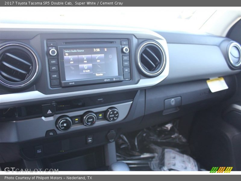 Super White / Cement Gray 2017 Toyota Tacoma SR5 Double Cab
