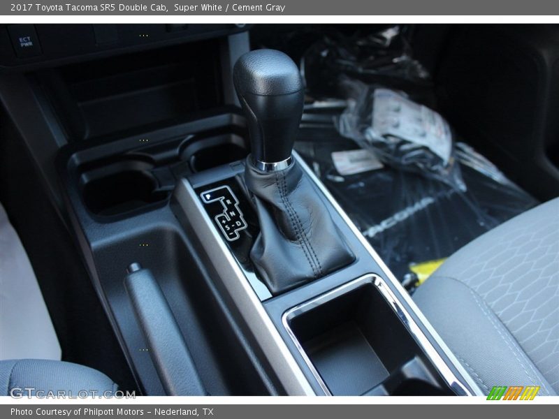 Super White / Cement Gray 2017 Toyota Tacoma SR5 Double Cab