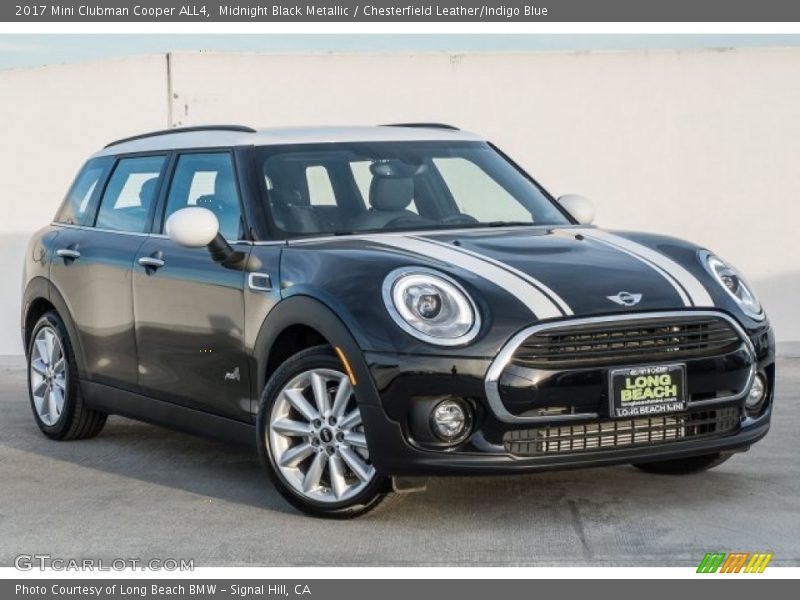 Midnight Black Metallic / Chesterfield Leather/Indigo Blue 2017 Mini Clubman Cooper ALL4
