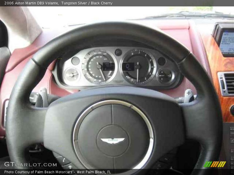 Tungsten Silver / Black Cherry 2006 Aston Martin DB9 Volante