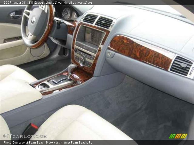 Liquid Silver Metallic / Ivory/Slate 2007 Jaguar XK XK8 Coupe
