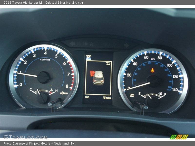 Celestial Silver Metallic / Ash 2018 Toyota Highlander LE