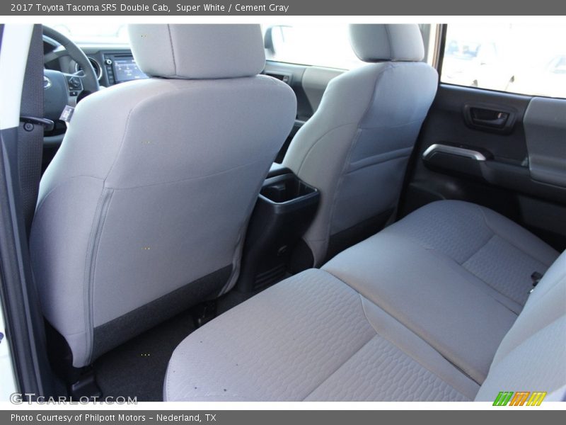 Super White / Cement Gray 2017 Toyota Tacoma SR5 Double Cab