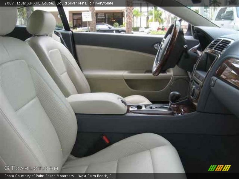 Liquid Silver Metallic / Ivory/Slate 2007 Jaguar XK XK8 Coupe