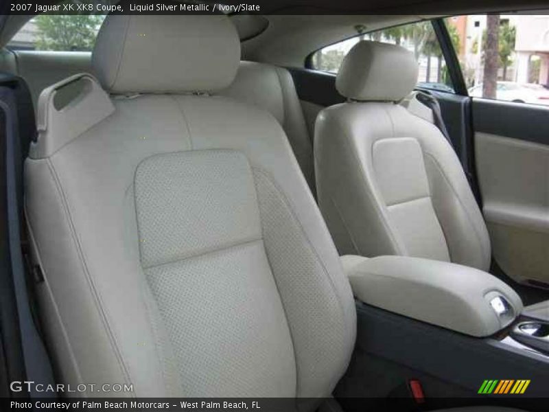 Liquid Silver Metallic / Ivory/Slate 2007 Jaguar XK XK8 Coupe