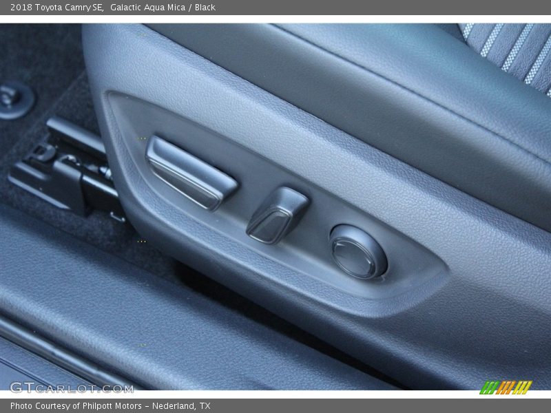 Galactic Aqua Mica / Black 2018 Toyota Camry SE