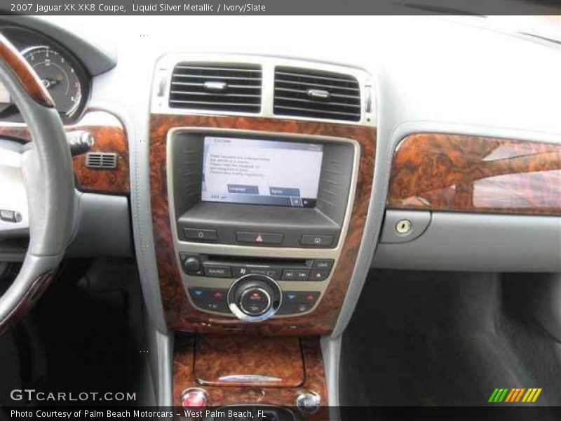 Liquid Silver Metallic / Ivory/Slate 2007 Jaguar XK XK8 Coupe