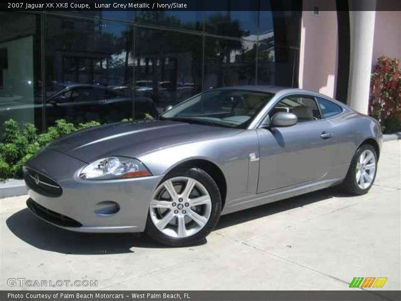 Lunar Grey Metallic / Ivory/Slate 2007 Jaguar XK XK8 Coupe