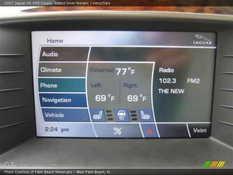 Liquid Silver Metallic / Ivory/Slate 2007 Jaguar XK XK8 Coupe