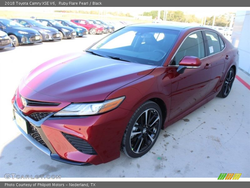 Ruby Flare Pearl / Black 2018 Toyota Camry XSE V6