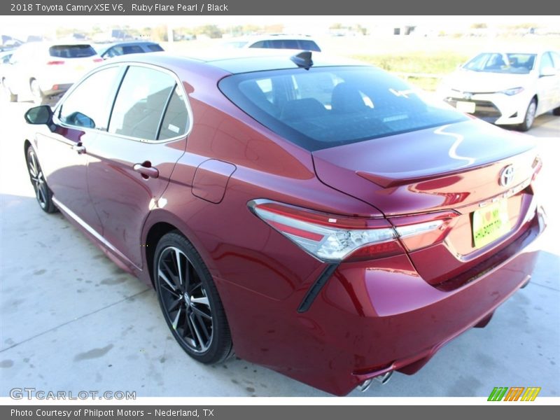 Ruby Flare Pearl / Black 2018 Toyota Camry XSE V6