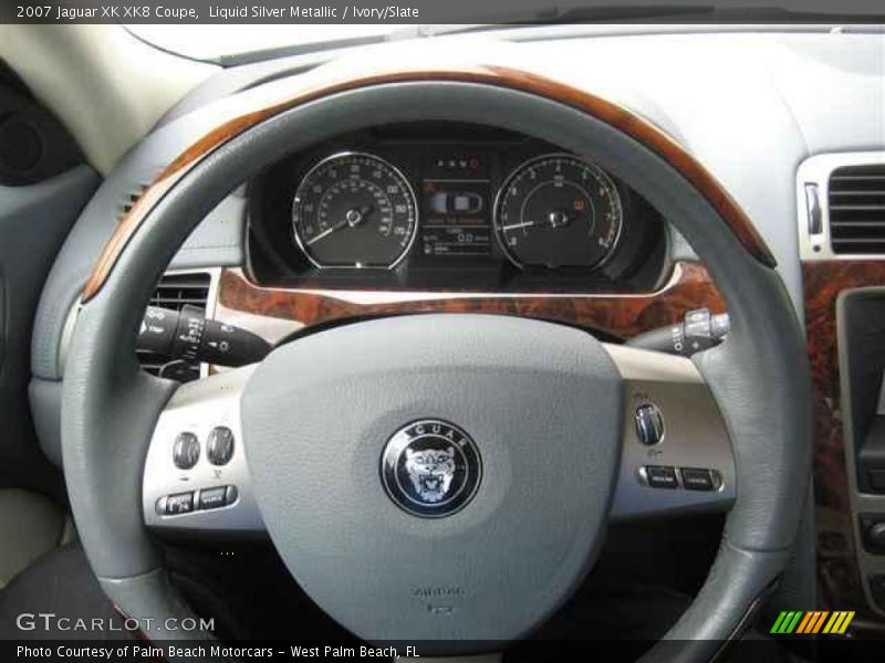 Liquid Silver Metallic / Ivory/Slate 2007 Jaguar XK XK8 Coupe