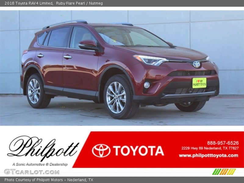 Ruby Flare Pearl / Nutmeg 2018 Toyota RAV4 Limited