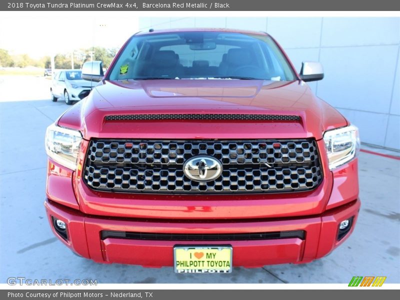 Barcelona Red Metallic / Black 2018 Toyota Tundra Platinum CrewMax 4x4