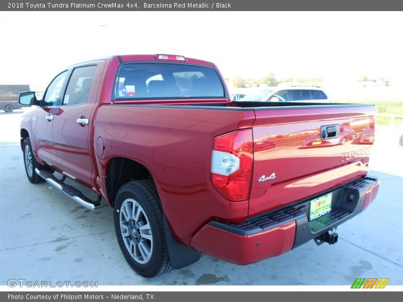 Barcelona Red Metallic / Black 2018 Toyota Tundra Platinum CrewMax 4x4