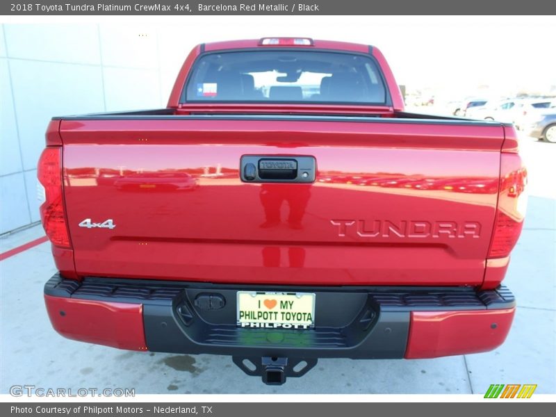 Barcelona Red Metallic / Black 2018 Toyota Tundra Platinum CrewMax 4x4