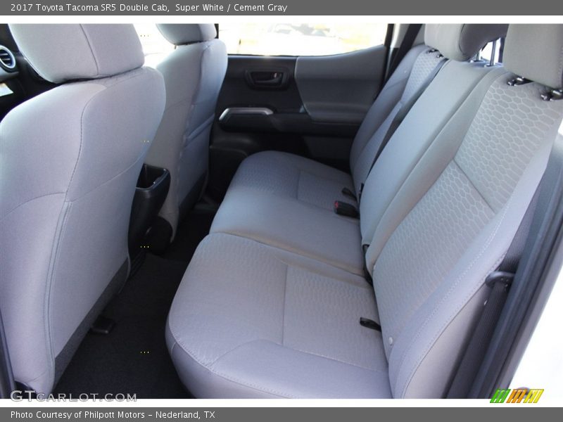 Super White / Cement Gray 2017 Toyota Tacoma SR5 Double Cab