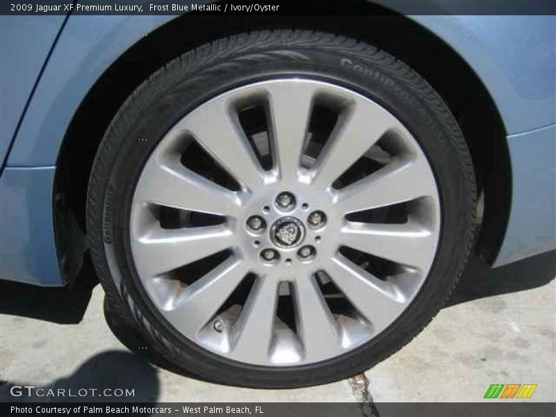 Frost Blue Metallic / Ivory/Oyster 2009 Jaguar XF Premium Luxury