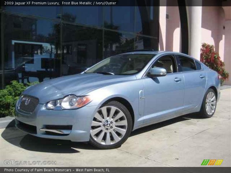 Frost Blue Metallic / Ivory/Oyster 2009 Jaguar XF Premium Luxury