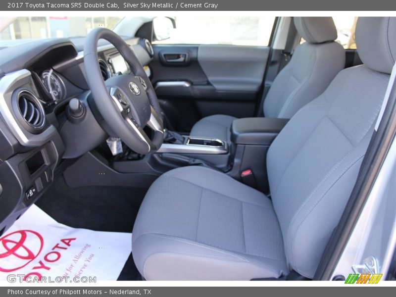 Silver Sky Metallic / Cement Gray 2017 Toyota Tacoma SR5 Double Cab