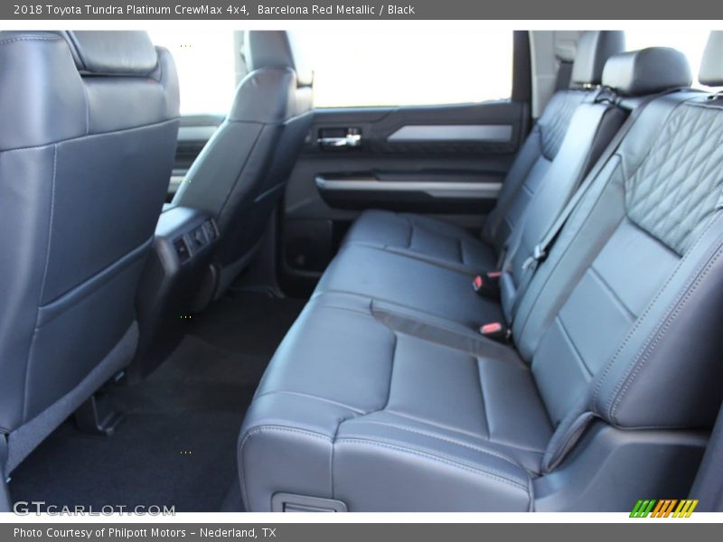 Rear Seat of 2018 Tundra Platinum CrewMax 4x4