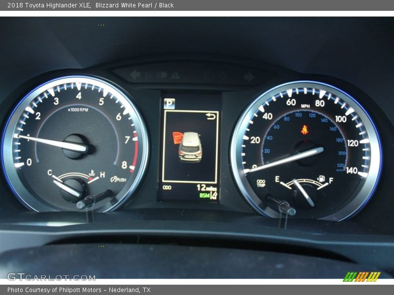 Blizzard White Pearl / Black 2018 Toyota Highlander XLE