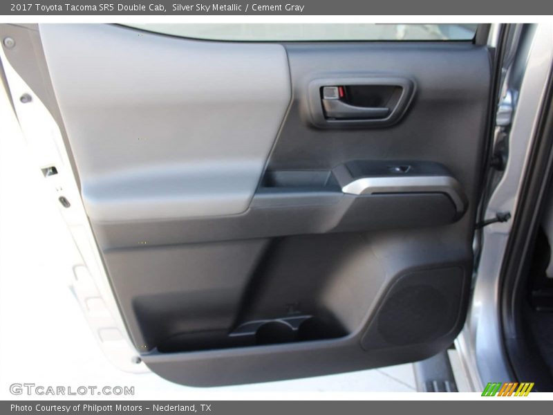 Silver Sky Metallic / Cement Gray 2017 Toyota Tacoma SR5 Double Cab