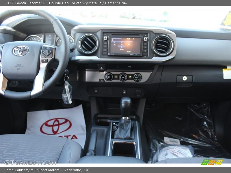 Silver Sky Metallic / Cement Gray 2017 Toyota Tacoma SR5 Double Cab